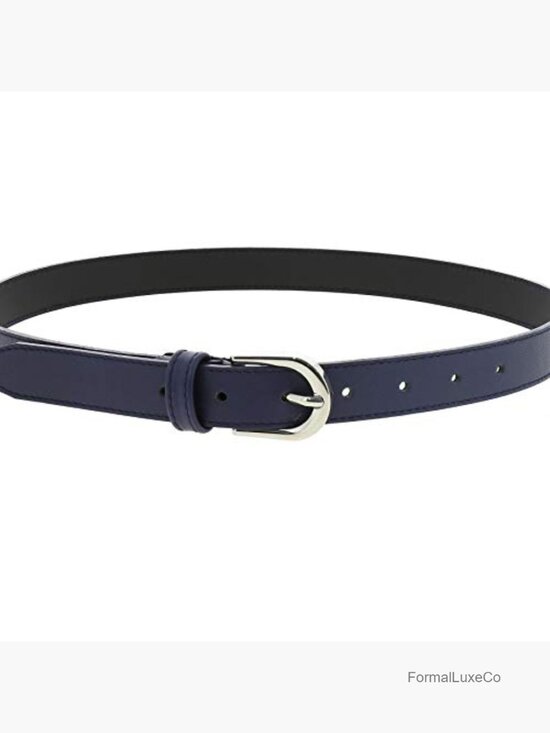 Genuine Italian Leather Belt for Women - 1 inch Wide, Made in France main image 4